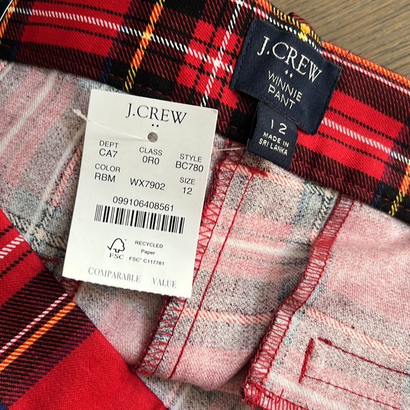 J Crew Winnie plaid pant - 12 - Picture 3 of 7